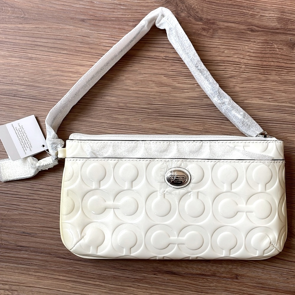 Coach Ivory Wristlet